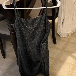 Trixxi Black Sparkle Mini Dress